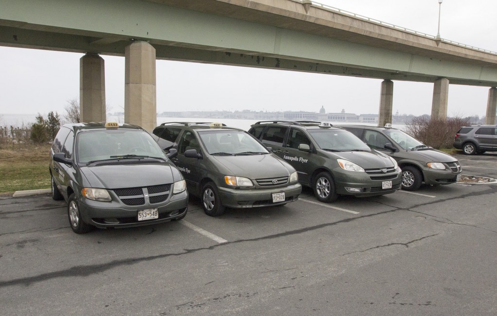 Annapolis Flyer Cab under Severn River bridge